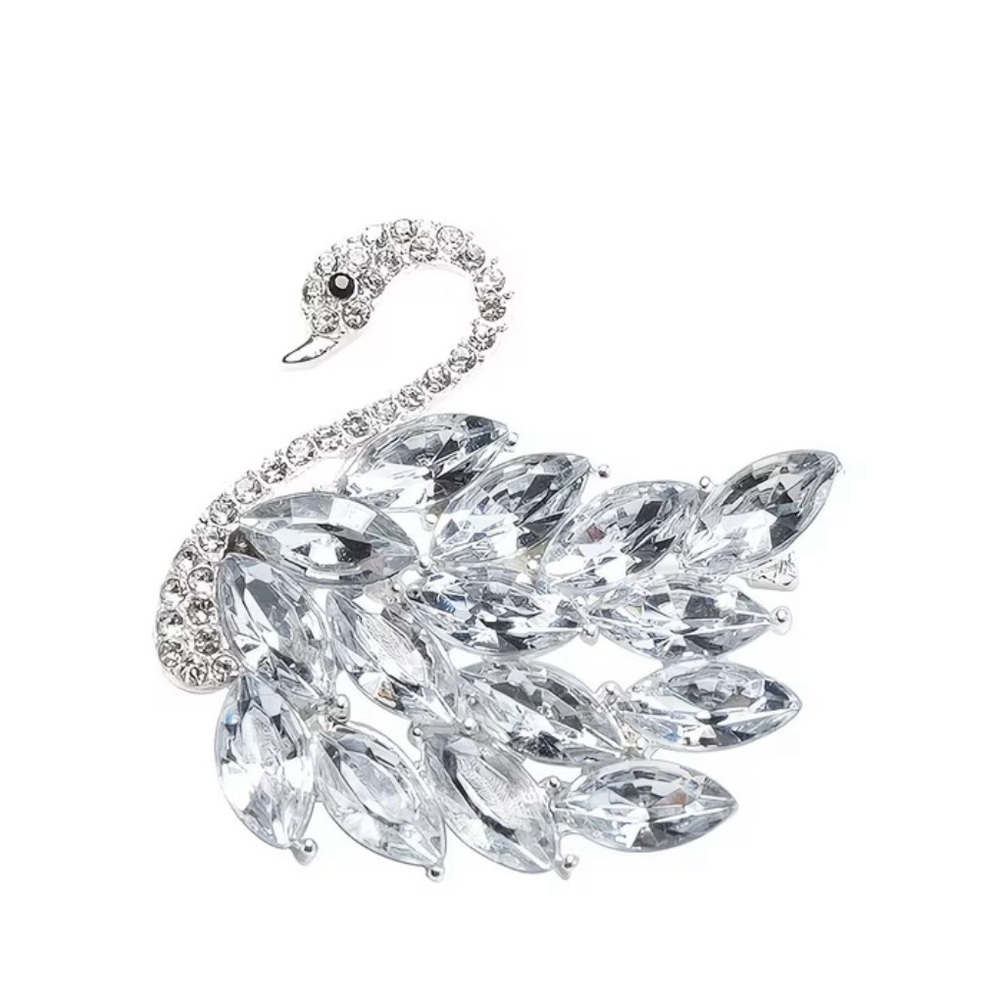 Noble Swan Statement Brooch